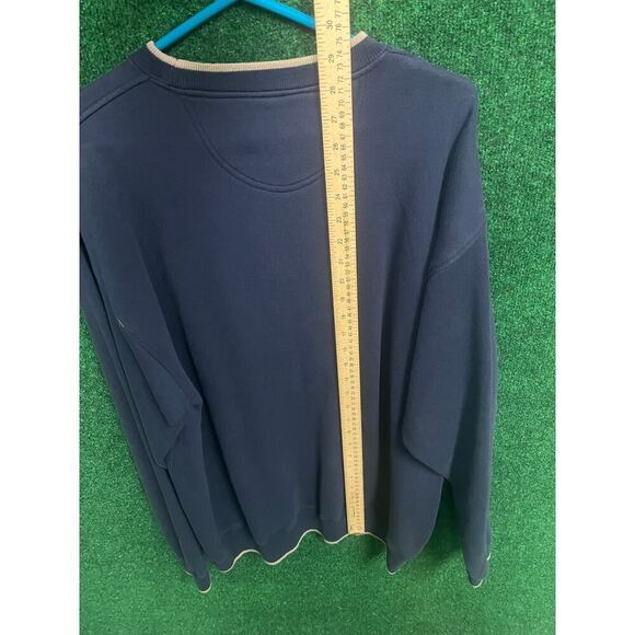 Men's Golf Themed Y2K Blue  & Gold Sweater Size Large UNISEX - Picture 5 of 5